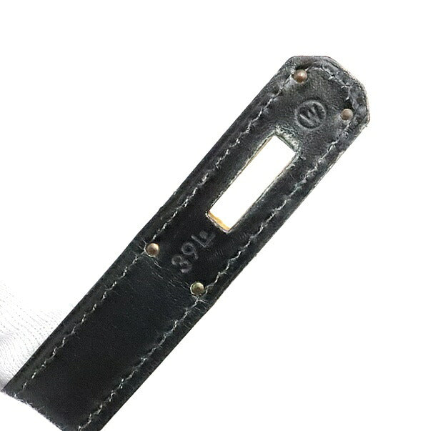 HERMES Kelly 32 Black Box Calf 2-Way Bag Size ONE SIZE