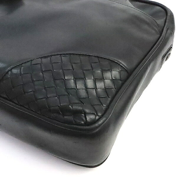 BOTTEGA VENETA Intrecciato Black Business Bag Size ONE SIZE