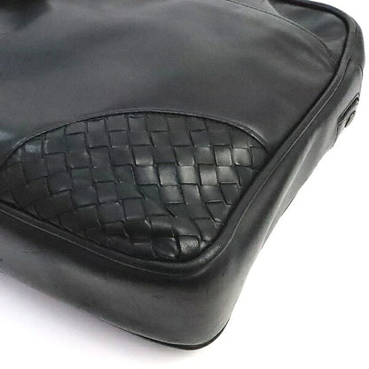 BOTTEGA VENETA Intrecciato Black Business Bag Size ONE SIZE