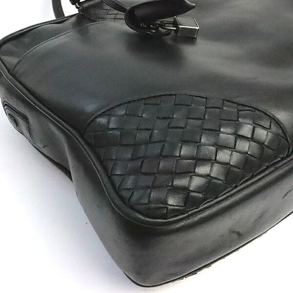 BOTTEGA VENETA Intrecciato Black Business Bag Size ONE SIZE