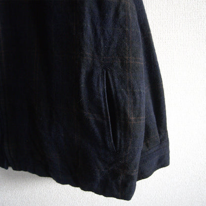 Y's for Men Wool Plaid Zip Jacket Size XL