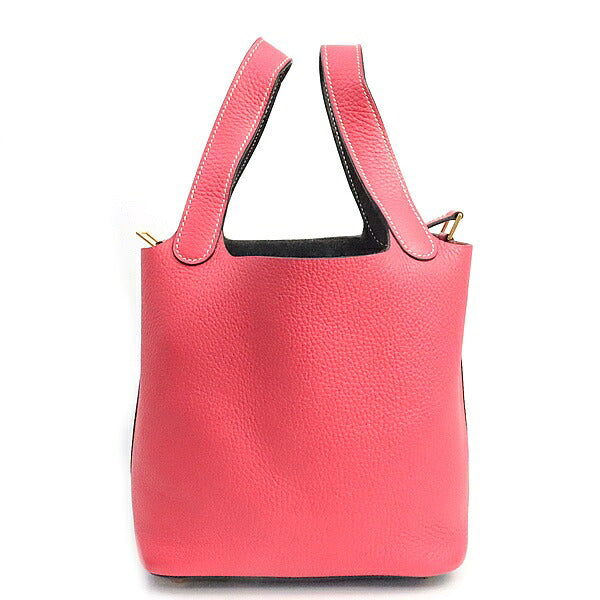 HERMES Picotin Lock PM Cazac Rose Nuit Bag Size ONE SIZE