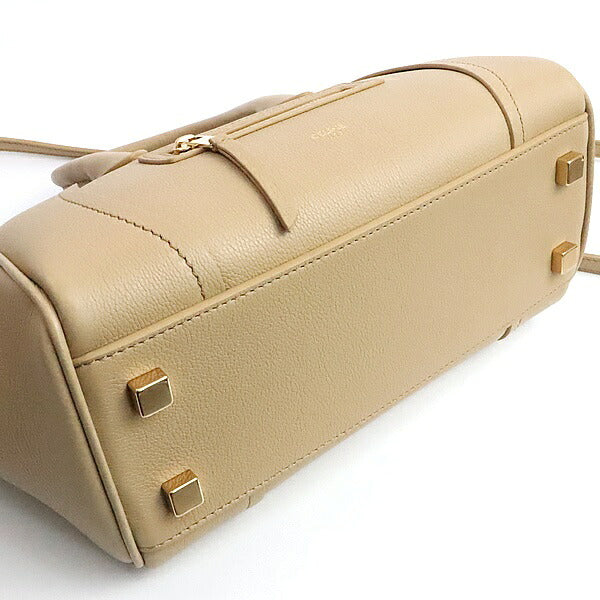 CELINE Small New Luggage Grained Bag Beige Size ONE SIZE