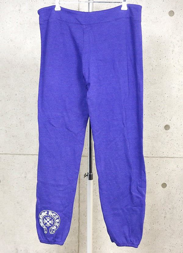 CHROME HEARTS Horseshoe Sweatpants Purple Size M