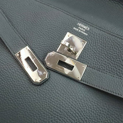 HERMES Kelly 40 Taurillon Clemence Bleu Orage Handbag Size ONE SIZE