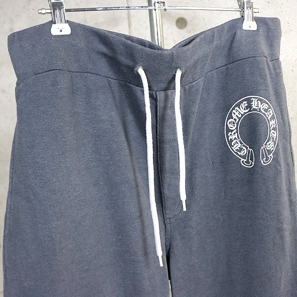 CHROME HEARTS Horseshoe Old English Sweatpants Gray Size M