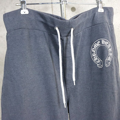 CHROME HEARTS Horseshoe Old English Sweatpants Gray Size M