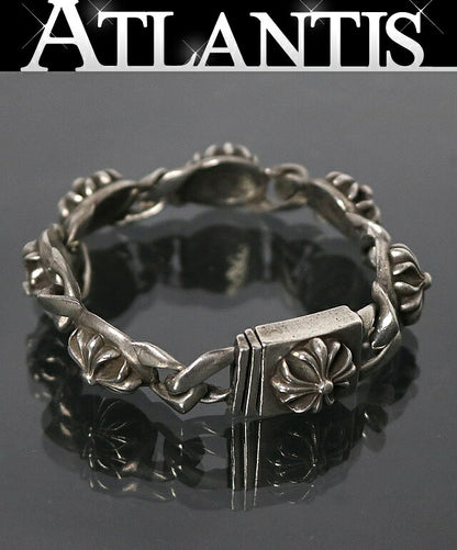 CHROME HEARTS Old Cross Link 6 Bracelet SV925 Size ONE SIZE