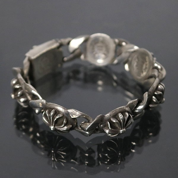 CHROME HEARTS Old Cross Link 6 Bracelet SV925 Size ONE SIZE