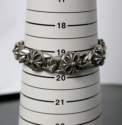 CHROME HEARTS Old Cross Link 6 Bracelet SV925 Size ONE SIZE