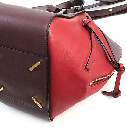 LOEWE Hammock Small Red Bordeaux Leather Bag Size ONE SIZE