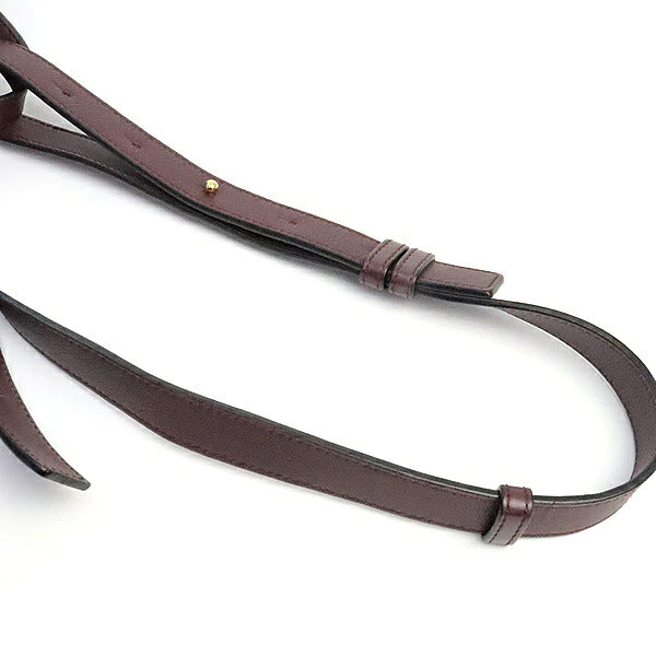 LOEWE Hammock Small Red Bordeaux Leather Bag Size ONE SIZE
