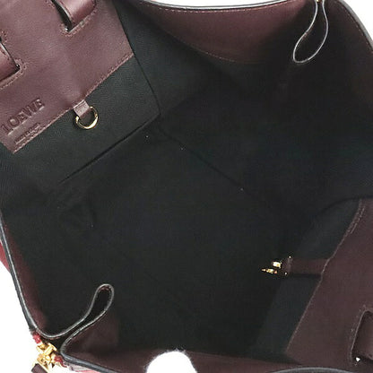 LOEWE Hammock Small Red Bordeaux Leather Bag Size ONE SIZE