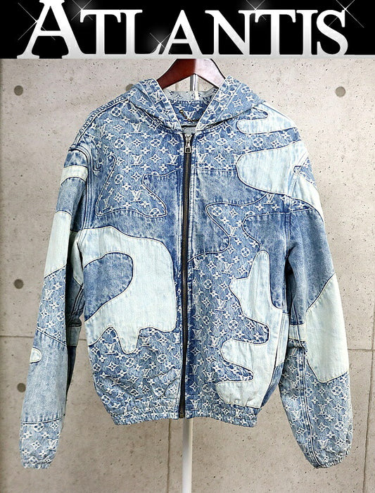 Louis Vuitton NIGO Monogram Patchwork Jacket Blue Size 46