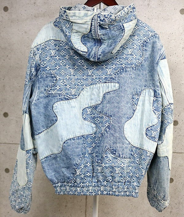 Louis Vuitton NIGO Monogram Patchwork Jacket Blue Size 46