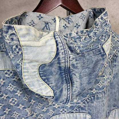 Louis Vuitton NIGO Monogram Patchwork Jacket Blue Size 46