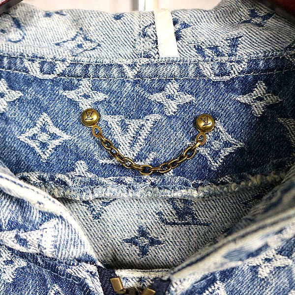 Louis Vuitton NIGO Monogram Patchwork Jacket Blue Size 46