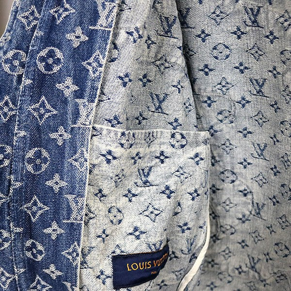 Louis Vuitton NIGO Monogram Patchwork Jacket Blue Size 46