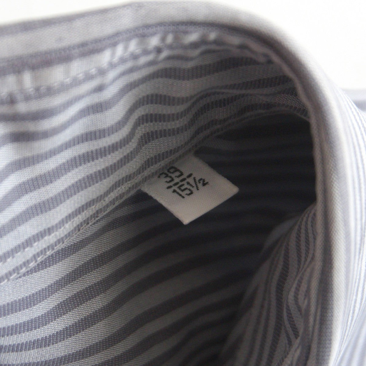 HERMES Sellier Button Cotton Stripe Shirt France Size XXL
