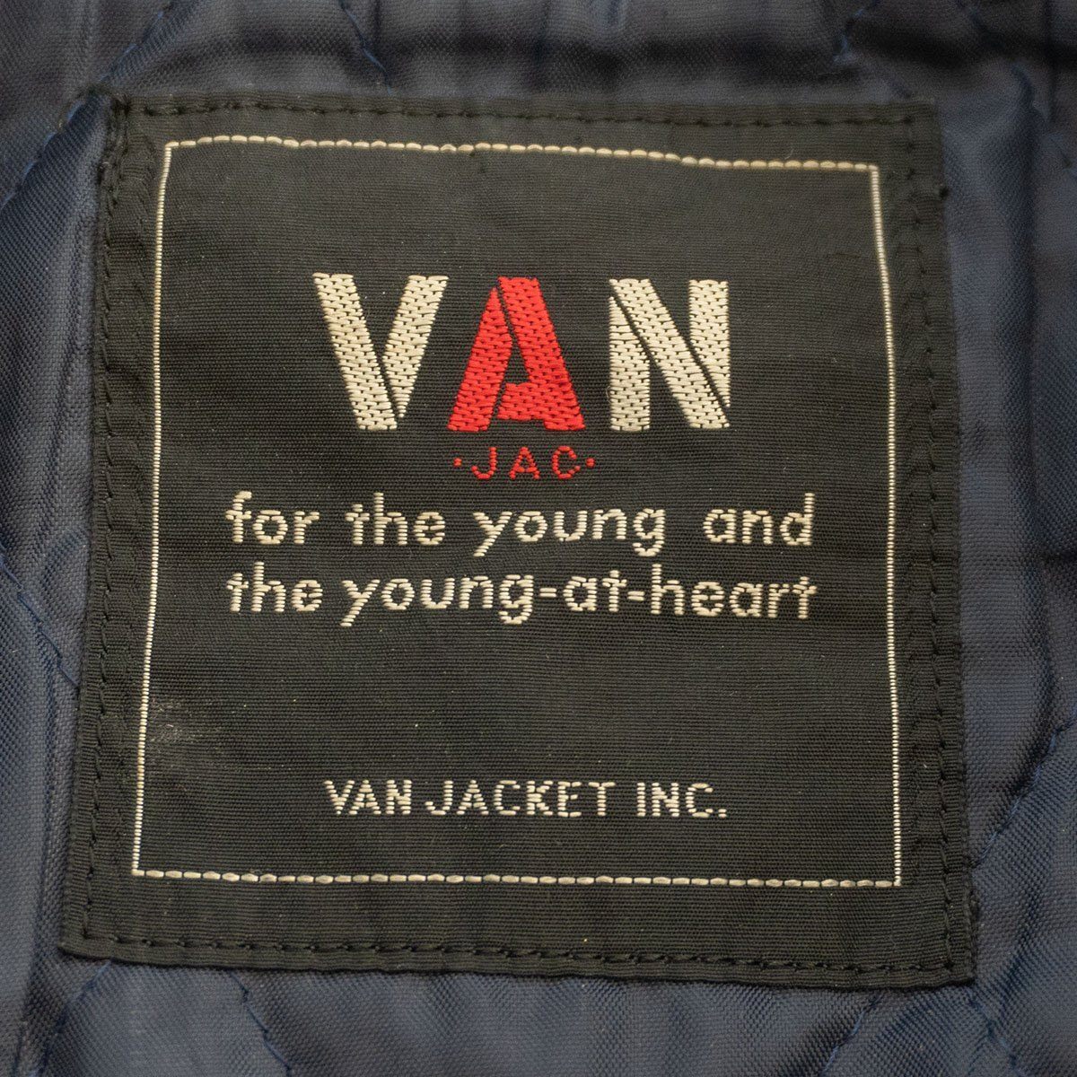 VAN JAC Leather-sleeved varsity jacket Size M