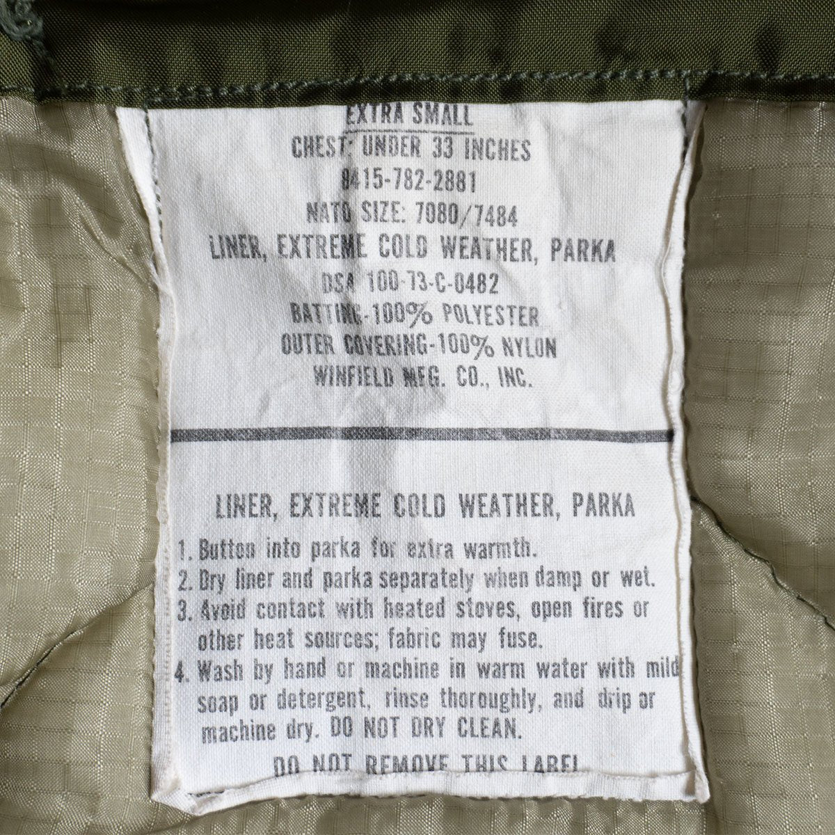 US ARMY 70S M-65 Mod Coat Size XS