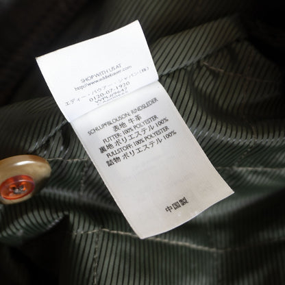 Eddie Bauer Leather Car Coat Brown Size XL