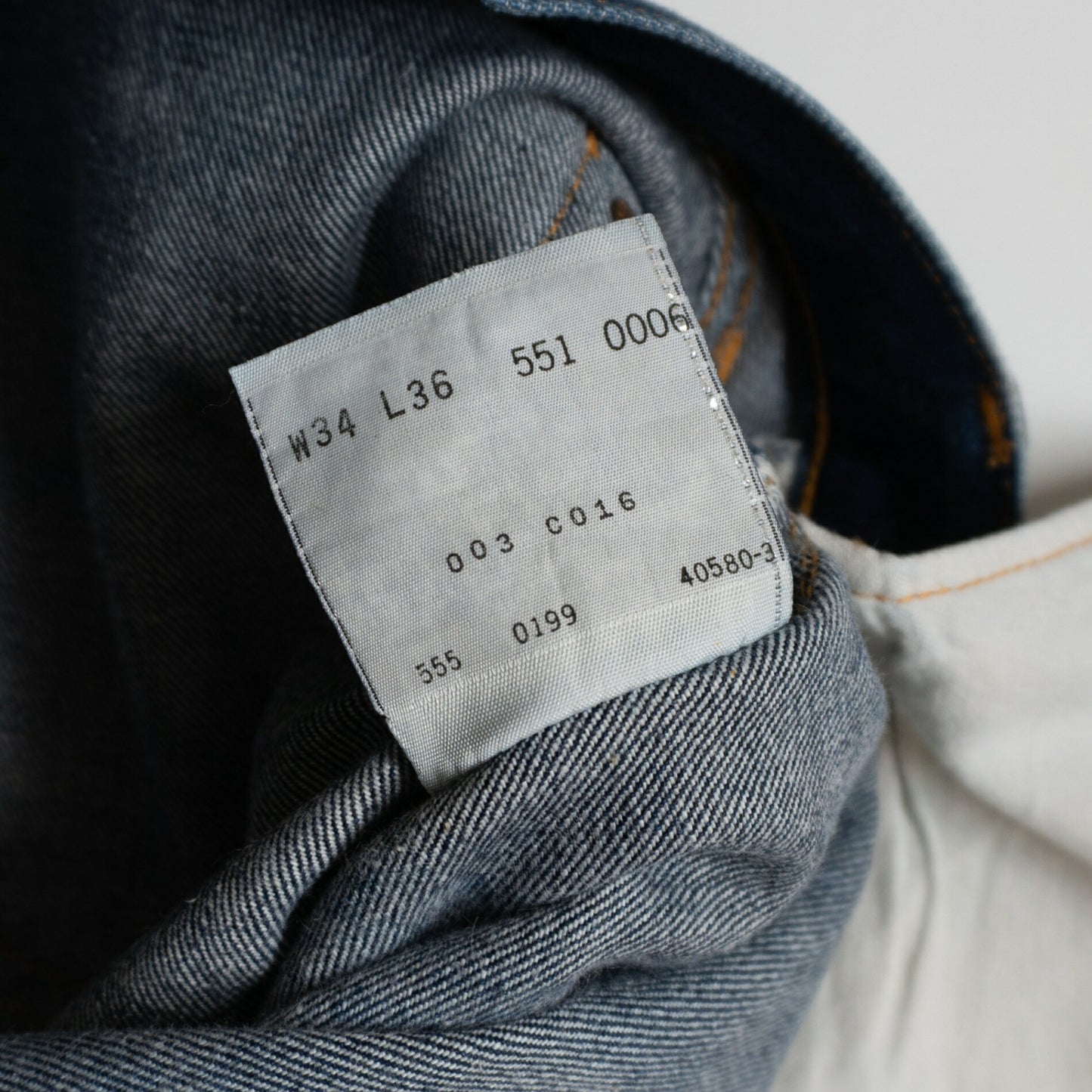 Levi's x ZXX 551ZXX Big E Jeans Denim Pants Size 34×36