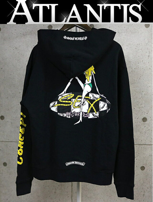 CHROME HEARTS PPO Matty Boy Sex Records Print Hoodie Size L