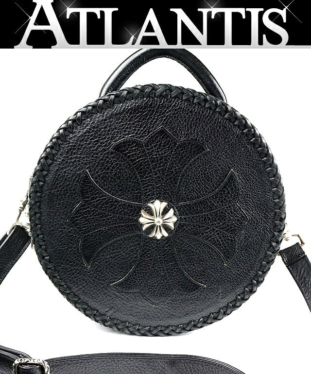 CHROME HEARTS BLUE MOON 2-Way Leather Bag Size ONE SIZE
