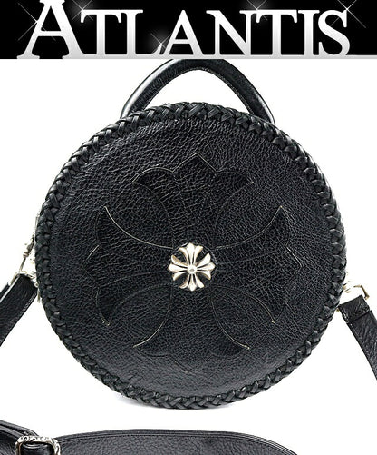 CHROME HEARTS BLUE MOON 2-Way Leather Bag Size ONE SIZE