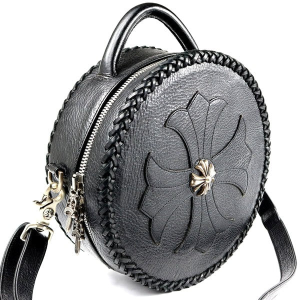 CHROME HEARTS BLUE MOON 2-Way Leather Bag Size ONE SIZE