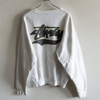 Stussy 80S Double-sided print sweatshirt Size XL
