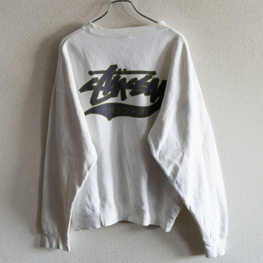 Stussy 80S Double-sided print sweatshirt Size XL