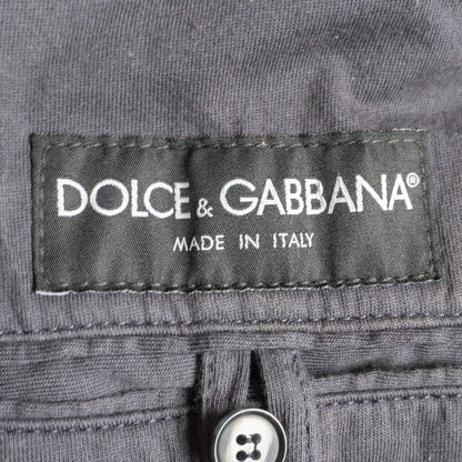 Dolce & Gabbana 50 Distressed Denim Biker Jacket Size 50