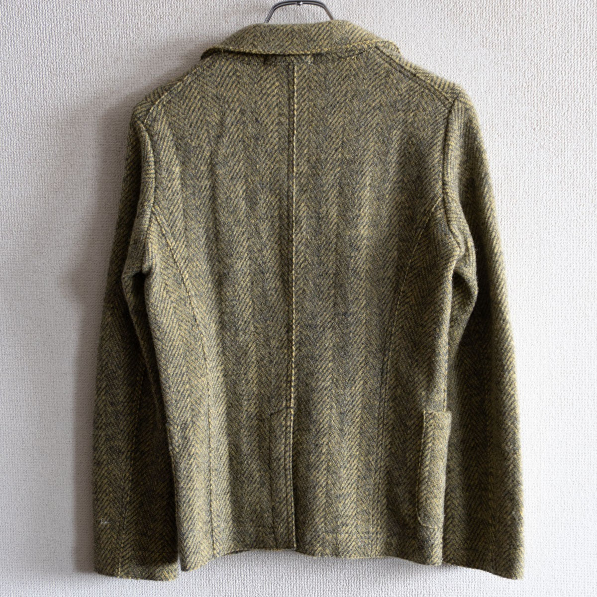 45R Soft Tweed Herringbone Jacket Size M