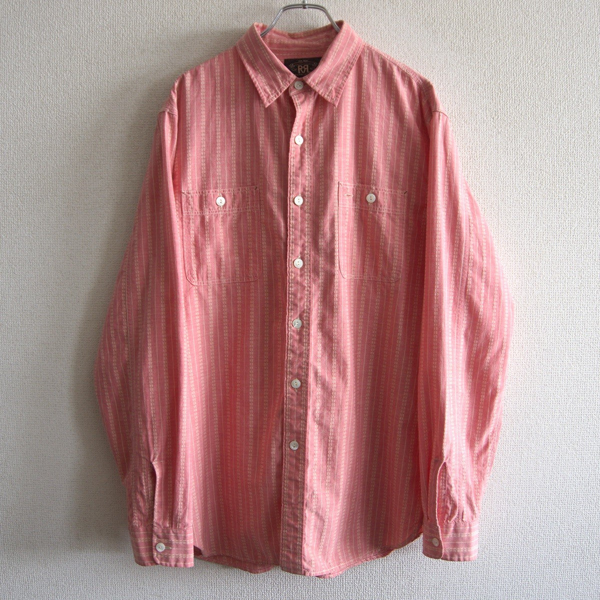 RRL Jacquard Stripe Work Shirt Size M