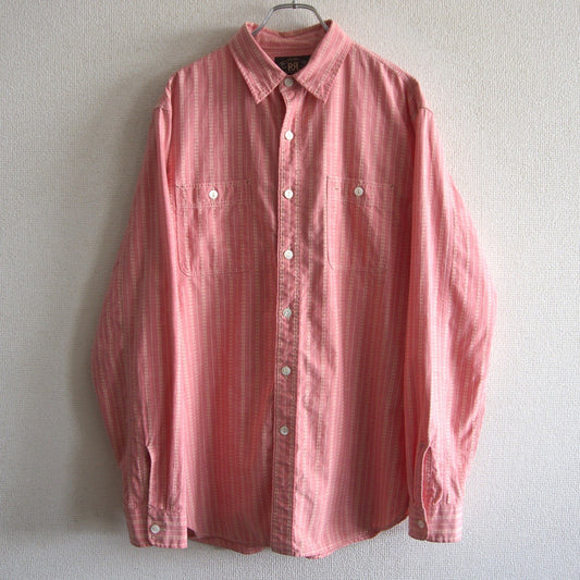 RRL Jacquard Stripe Work Shirt Size M