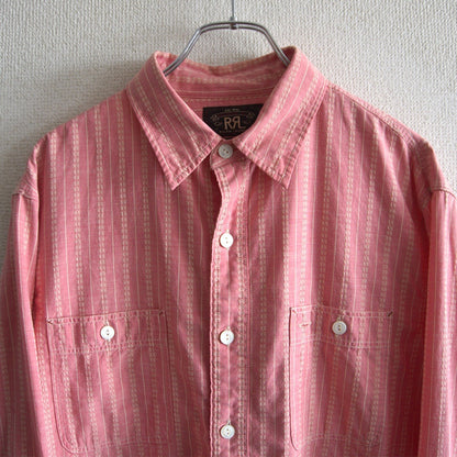 RRL Jacquard Stripe Work Shirt Size M