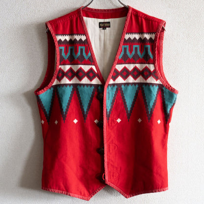 The Flat Head Native Pattern Vest Size 42