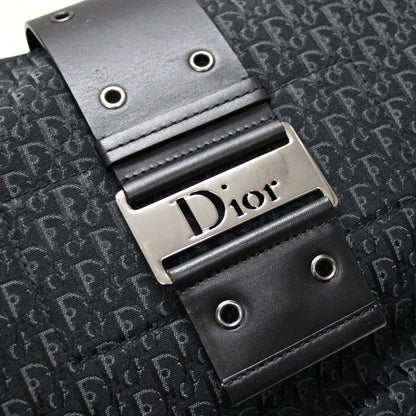 Christian Dior Trotter Canvas Half Bag Black Size ONE SIZE