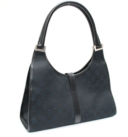 GUCCI Jackie Medium Canvas Leather Hand Bag Size ONE SIZE