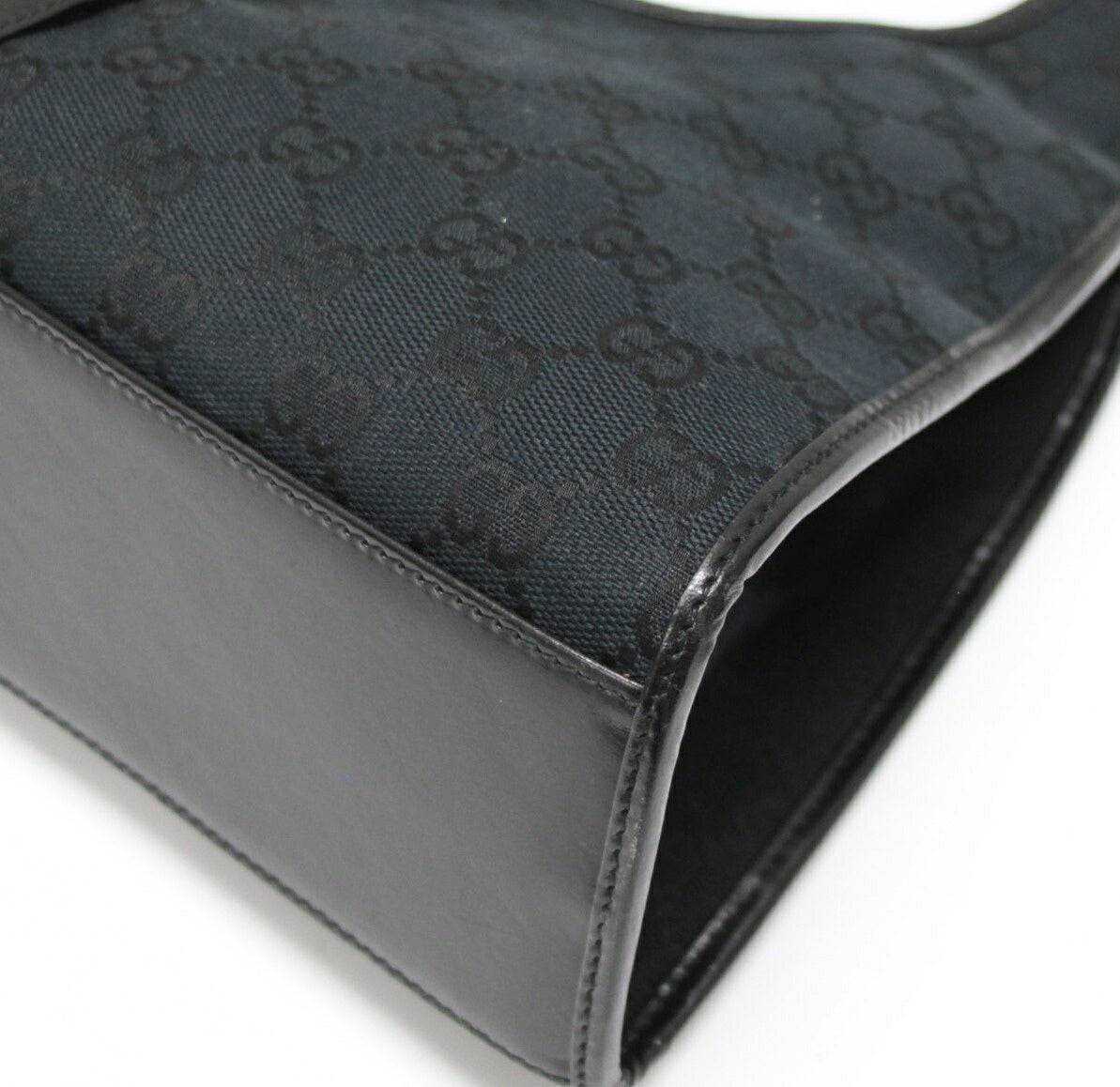 GUCCI Jackie Medium Canvas Leather Hand Bag Size ONE SIZE