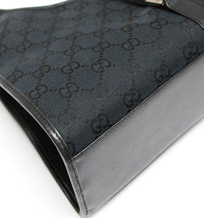 GUCCI Jackie Medium Canvas Leather Hand Bag Size ONE SIZE