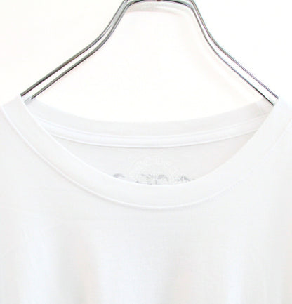 CHROME HEARTS Vertical Logo Short T-Shirt White Size XL