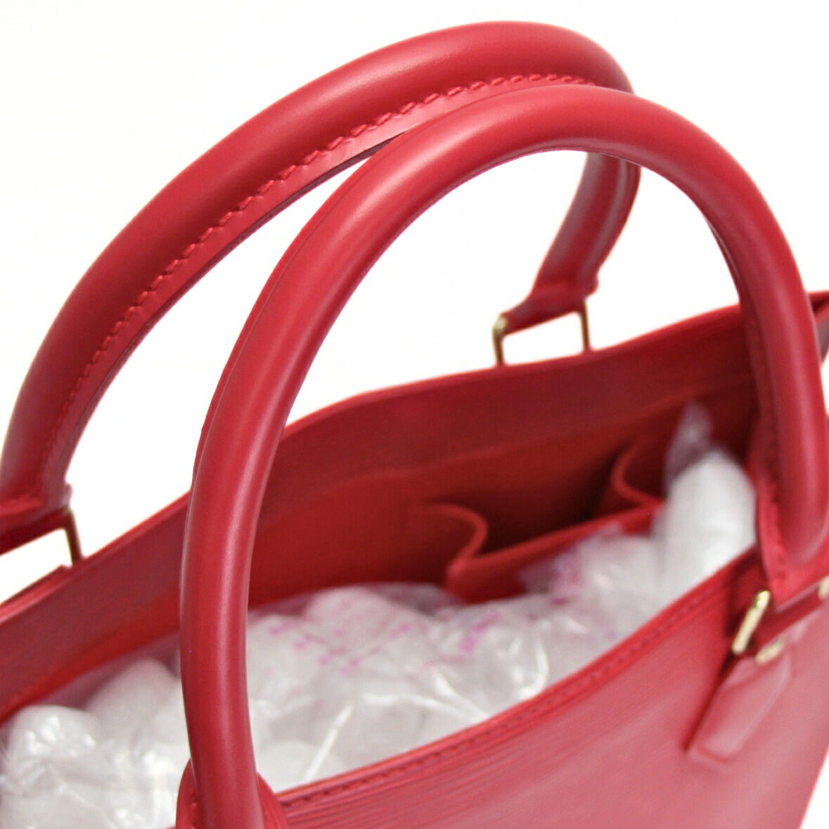 Louis Vuitton Epi Leather Sac Plat PM Tote Bag Size ONE SIZE