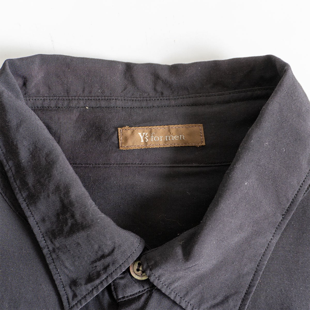 Y's for Men Oversize Rayon-Silk Shirt Black Size XXL