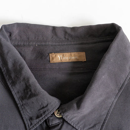 Y's for Men Oversize Rayon-Silk Shirt Black Size XXL