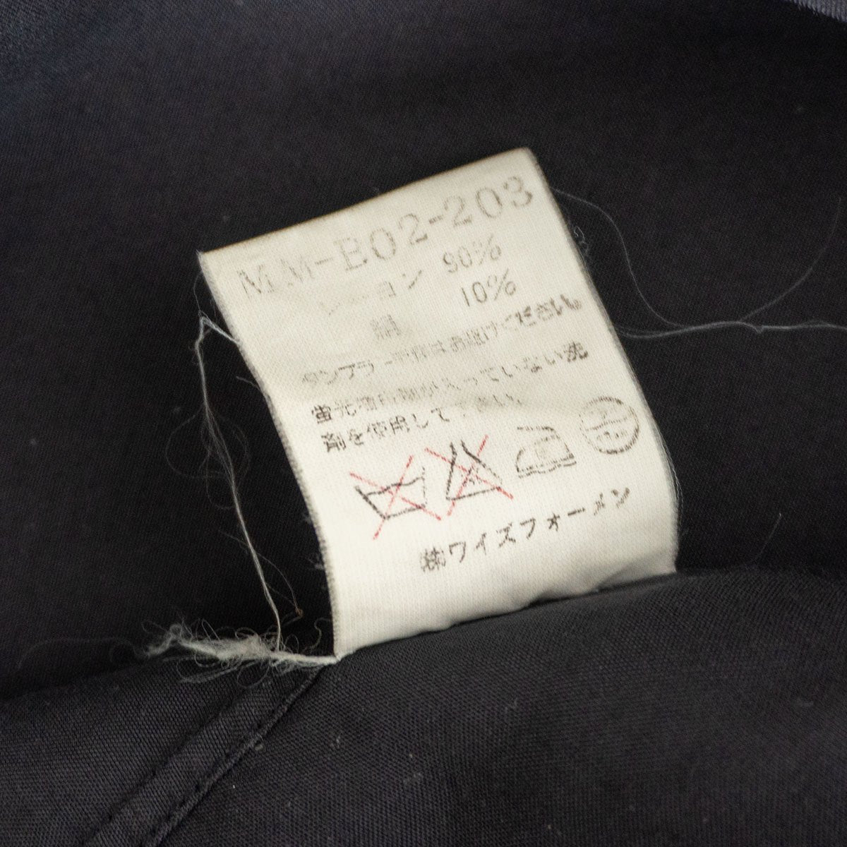 Y's for Men Oversize Rayon-Silk Shirt Black Size XXL