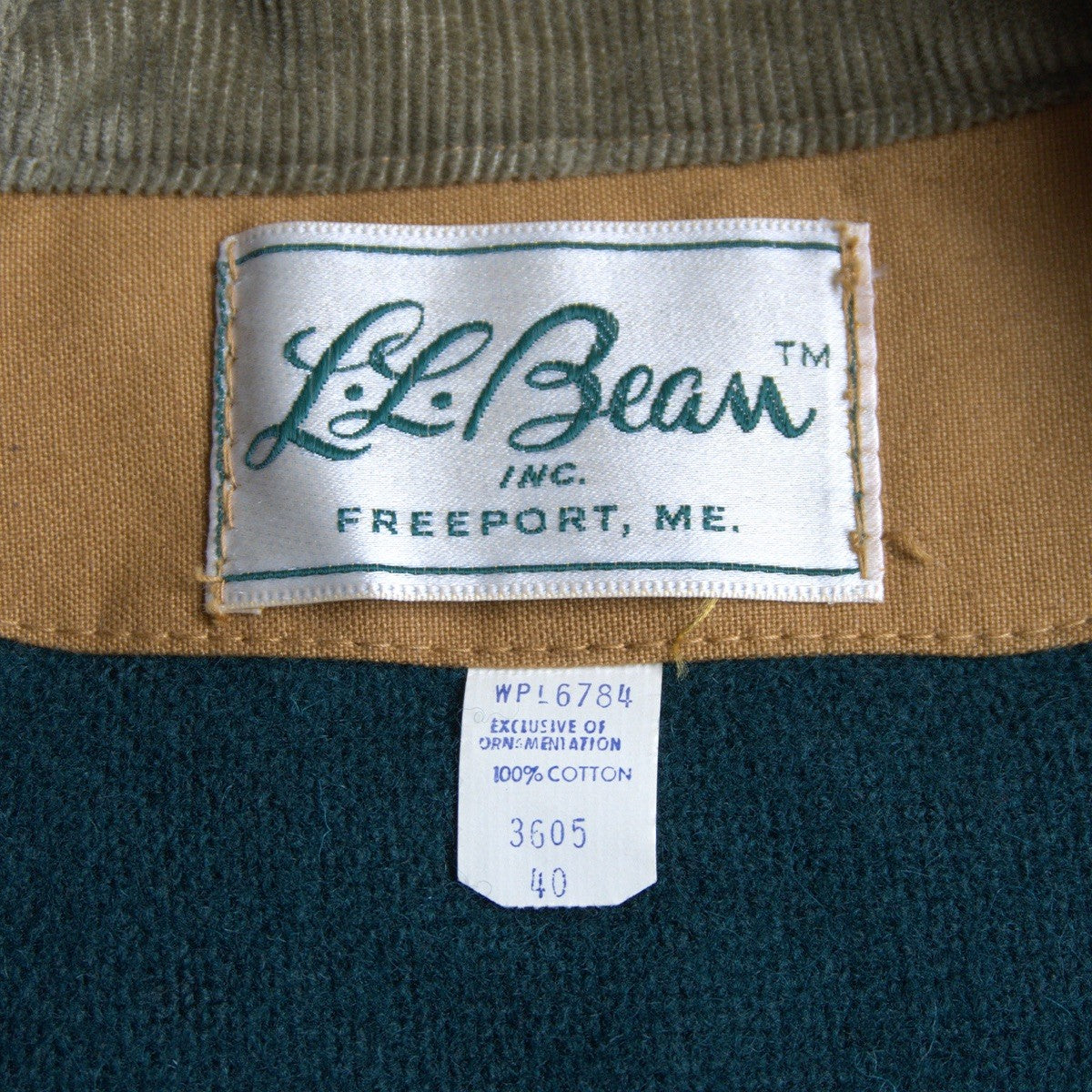 L.L. Bean 60s Original Field Coat Jacket Size 40