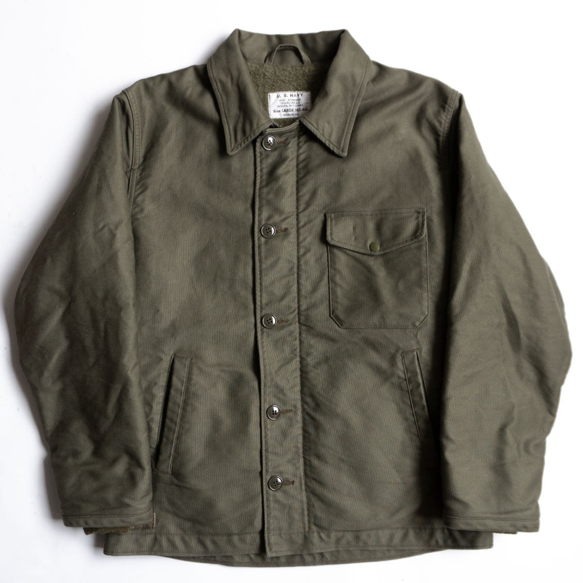 The Real McCoy's US NAVY A-2 DECK JACKET Size L